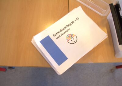 Foto af formelsamling