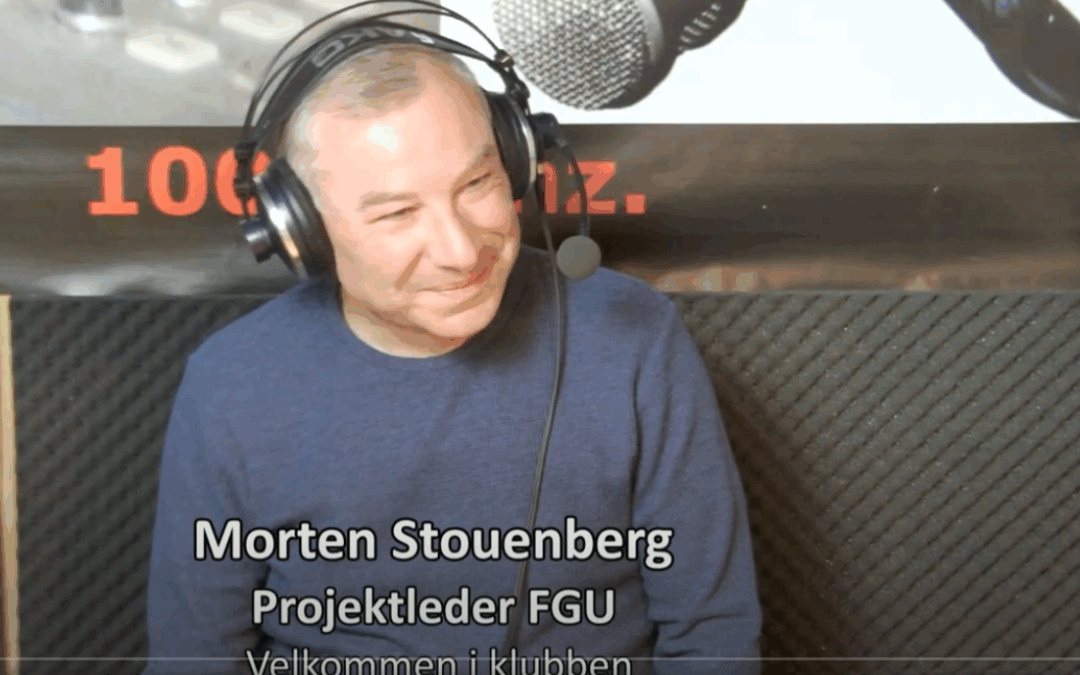 Foto af Morten Stouenberg i TV-interview med Kanal Gladsaxe