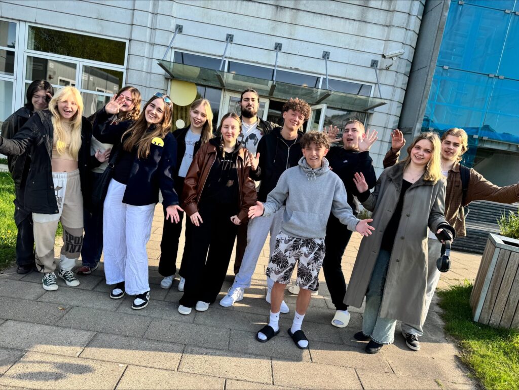 Foto af elever fra Visual Media & Storytelling til Zoom Festival 2025